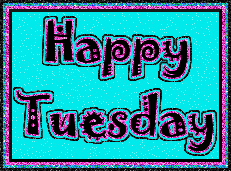 Happy Tuesday blue gif ecard. The best greeting card for You.