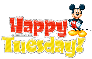 Mickey and Happy Tuesday. Gif ecard. Happy Tuesday and Mickey Mouse. Have a beautiful Tuesday. Have a happy tuesday. Free Download 2024 greeting card