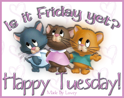Is it Friday yet? Happy Tuesday. Cute gif ecard. Tuesday and friday. Happy Tuesday. Three mouses. Have a nica Tuesday. Tuesday wishes and postcards. Free Download 2022 greeting card
