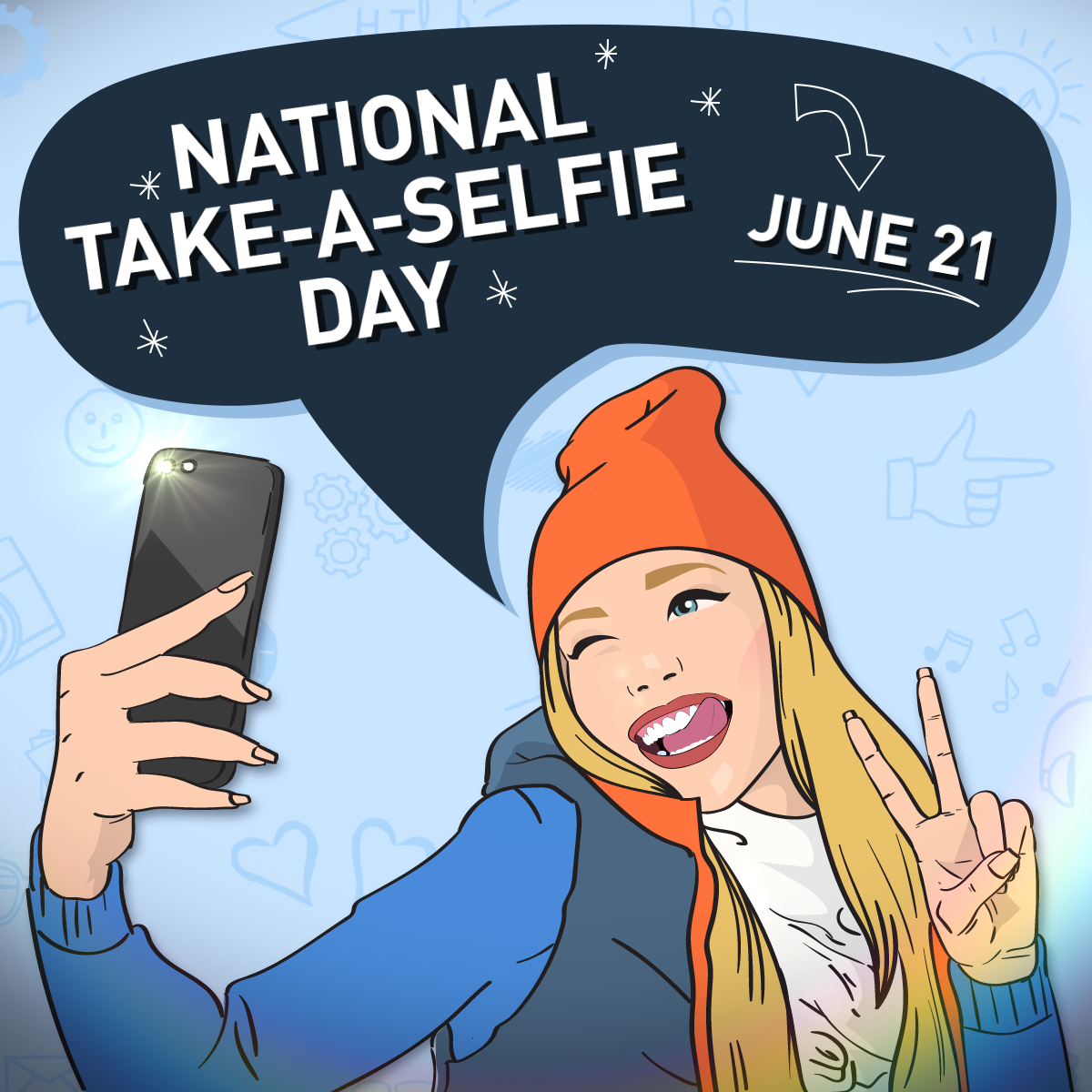 June 21, 2018: Happy National Selfie Day! Shout-Out to All the