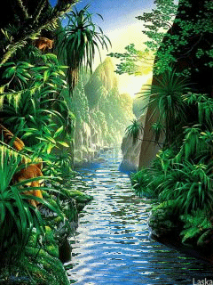 Postcard with beautiful scenery for mom. New card. Download postcard with nature. What can be more beautiful than nature? Good weather. Beautiful view. Fairy waterfall. Free Download 2022 greeting card