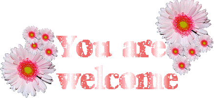 You are Welcome greeting cards. Free download gif images.