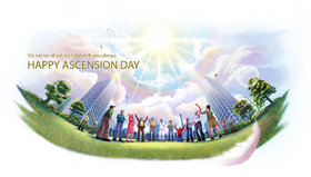Ascension day... Postcard for you... Do not be afraid, for I AM with you always... Happy Ascension Day... Free Download 2024 greeting card