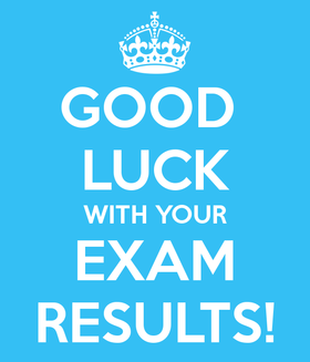 Blue good luck card! Good Luck With Your Exams. Good Luck With Your Exam Results! Free Download 2025 greeting card