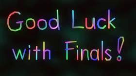 Colorful ecard! School ecard! Good Luck With Finals! Free Download 2024 greeting card