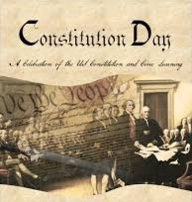 Constitution day 2018... Card for parents... This is the first Constitution in the world, clearly defining the rights and freedoms of a person as a citizen of his country. Free Download 2025 greeting card