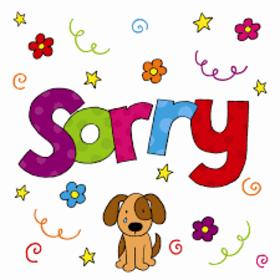 Crying dog! SORRY! New ecard. Dog is crying and wants to apology. Free Download 2024 greeting card