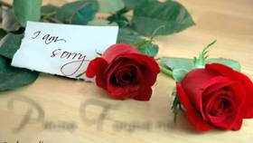 Ecard with a two red roses! I am sorry letter. I am sorry letter with a two red roses. New ecard for woman. Free Download 2025 greeting card