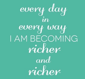 Everyday... Every day in every way... New ecard. Every day in every way I am Becoming richer and richer... Free Download 2024 greeting card