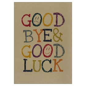 Good luck card! Goodbye & good luck! Free Download 2023 greeting card