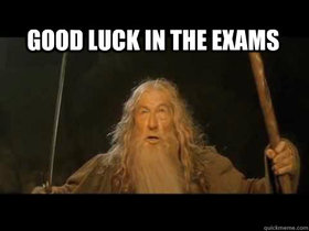 Good Luck In The Exams! Dumbledore, I get what you Good Luck In The Exams from Gandalf! University ecard. Free Download 2025 greeting card