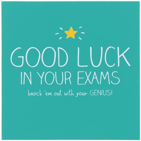 Good Luck In Your Exams! New ecard! Good Luck In Your Exams knock 'em out with your genius! Free Download 2025 greeting card