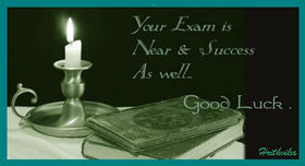 Luck with exams! The night before the exam! The night before the exam! Your Exam Is Near & Success As Well Good Luck! Free Download 2025 greeting card