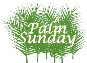 Happy palm sunday 2019... card for father... Inscription with a pepper sprig... Greeting card... Free Download 2024 greeting card