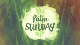 Happy palm sunday 2019... Ecard for him... Happy palm sunday 2019... The inscription on the background which is made of twigs of trees... Free Download 2025 greeting card