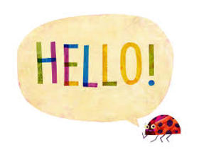 Hello! A sweet ladybug for you, my friend! Ecard. Multi-colored greeting card for a friend. Hello! Have a good mood! Good luck to you! Little ladybug sends greetings! Free Download 2023 greeting card