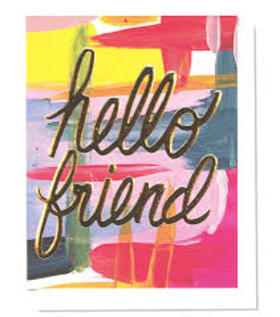 Hello, friend! This cute card for you! New ecard. Hello, dear friend! It's a beautiful day. I wish you a good mood. Smile more often. This beautiful card for you! Free Download 2025 greeting card