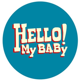 Hello, my baby. I love you so much, dear! Ecard. Free card for your loved ones. Honey, you're the best. I love you very much. Beautiful inscription on a blue background. Free Download 2024 greeting card
