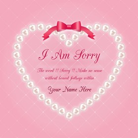 I am sorry cute, pink ecard for beautiful girls! The word!!! Sorry!!! Make no sence without honest feelings within. Free Download 2024 greeting card