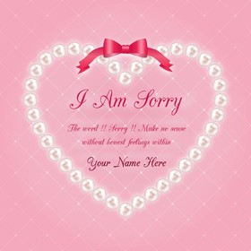 I am sorry cute, pink ecard for beautiful girls! The word!!! Sorry!!! Make no sence without honest feelings within. Free Download 2025 greeting card