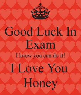 I Know You Can Do It! Red ecard for girl! Good Luck In Exam I Know You Can Do It I Love You Honey! Free Download 2025 greeting card