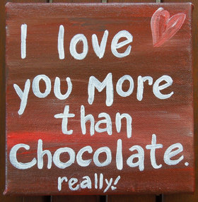 I love you more than... Nice ecard! I love you more than chocolate... Really!!! Free Download 2024 greeting card