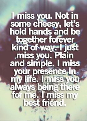I miss you... Not on some cheesy... Nice ecard! Let's hold hands and be together forever kind of way... I just miss you... Free Download 2024 greeting card