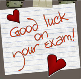 I wish you Good Luck! University ecard! Good Luck On Your Exam Note. Free Download 2024 greeting card