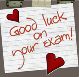 I wish you Good Luck! University ecard! Good Luck On Your Exam Note. Free Download 2025 greeting card