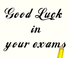 I wish you Good Luck! New ecard! Good luck in your exams! Free Download 2025 greeting card