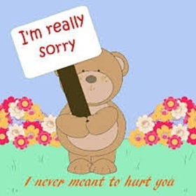 I'm really sorry! New ecard! I never meant to hurt you, my dear. Free Download 2025 greeting card