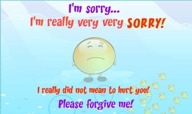 I'm really very very sorry! New ecard! I really didn't mean to hurt you! Free Download 2025 greeting card