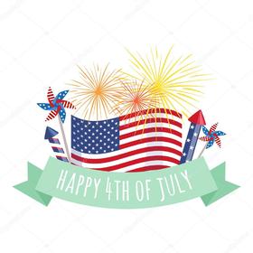 Independence day... Card... The festival is accompanied by fireworks, parades, barbecues, carnivals, fairs, picnics, concerts, politicians' addresses to the people and ceremonies... Free Download 2024 greeting card
