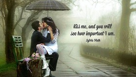 Kiss me, Hugs me... Nice ecard! Kiss me, and you will see how important I am... Free Download 2025 greeting card