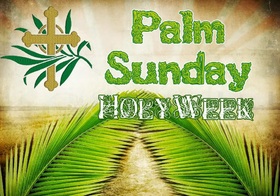 Palm sunday 2019! New ecard for free! Happy palm sunday... Holy week... Free Download 2024 greeting card