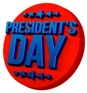President's day 2019... Stars... On a white background a red circle on which a beautiful inscription with blue letters ... Free Download 2024 greeting card