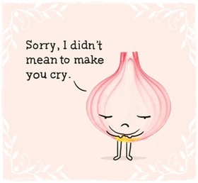 Sad onion! I'm sorry! New ecard! Sorry, I didn't mean to make you cry! Free Download 2024 greeting card