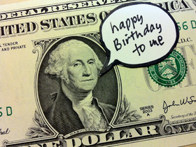 Washington's birthday... Ecard for you... Washington's birthday... 'Happy Birthday to me,' said Washington... Free Download 2024 greeting card