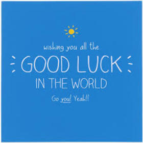 Wishing you a good luck! Blue ecard! Wishing you all the good luck in the world. Go you! yeah! Free Download 2024 greeting card