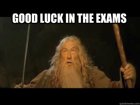 good luck exam meme