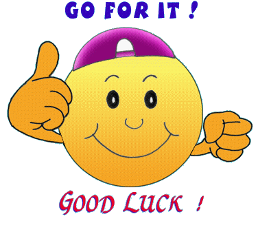 Good luck smily face! New ecard! Go for it and good luck! Free Download 2024 greeting card