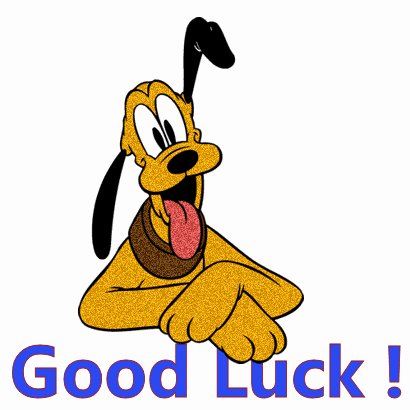 Good luck to you from Pluto. Ecard! Pluto want to wish you a good luck! Free Download 2024 greeting card