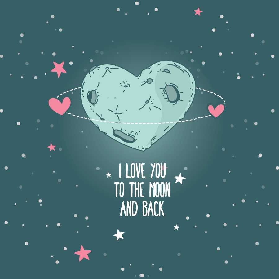 I love you to the Moon and Back... I love you to the Moon and Back... Have a good day!!! I love you! Free Download 2024 greeting card