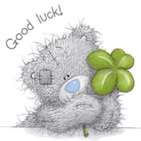 Teddy bear with a trefoil! New ecard! This Teddy bear are wishing you a good luck! Free Download 2024 greeting card